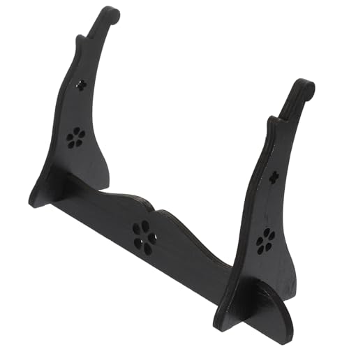 NAMOARLY Flute Holder Two Storage Rack for and Flutes Elegant Wooden Display Stand for Desktop Decor present for Collectors and Music Lovers