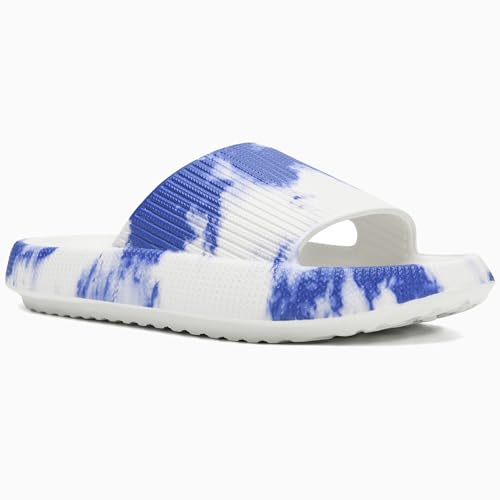 Image of rosyclo Cloud Slippers for Women and Men, Pillow House Slippers Shower Shoes Indoor Slides Bathroom Sandals, Ultimate Comfort, Lightweight, Thick Sole, Non-Slip, Easy to Clean