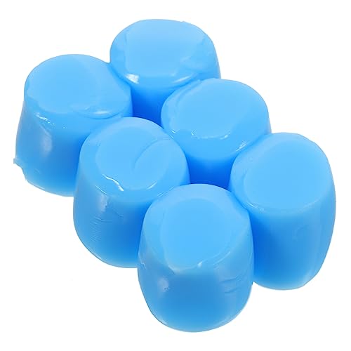 MOLUCKFU 3組防噪柔らかシリコン耳栓 水泳用 睡眠騒音軽減 耐水設計 学習作業用 飛行時耳痛緩和 ブルー