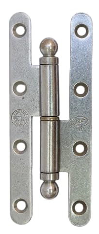 BOUVET - TB INDUSTRIE SSA30085 Paumelle Boule Acier Poli N°27 BROS-110x55 BR+Vase gauche-27ARG1151