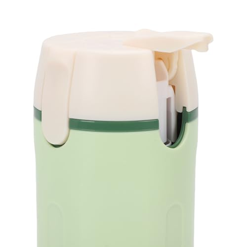 CCYLEZ Butelka Podróżna z Dozownikiem 4 w 1 30 Ml Przezroczysta Skala Szczelna Przenośna Butelka z prasą Zestaw do Szamponu Odżywka do Balsamu (GREEN)