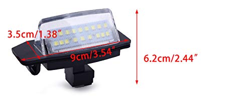 Voltage Automotive (10 Pack) White 168 Bulb For License Plate Light Side Marker Automotive Interior Light Dashboard Dome Light