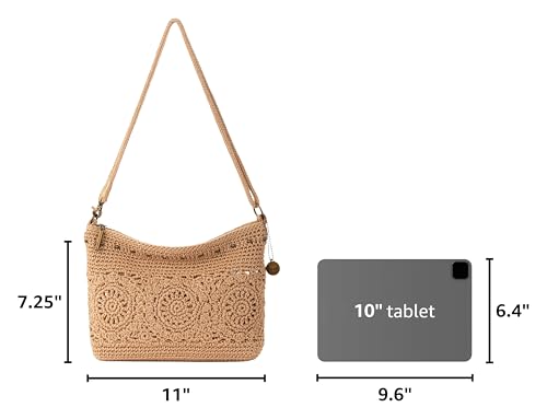 Image of The Sak Lumi Convertible Crossbody Purse - Women's Handbag for Everyday & Travel, 3-in-1 Small Crossbody in Crochet & Leather