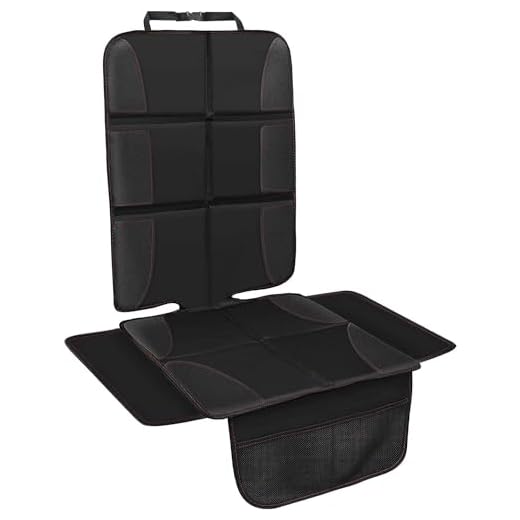 AOKBON Protector de Asiento para niños Asiento de Coche Seguro con Organizador Bolsillos para Bebé Protección Impermeable Limpieza Facil contra Daños/Polvos/Líquidos