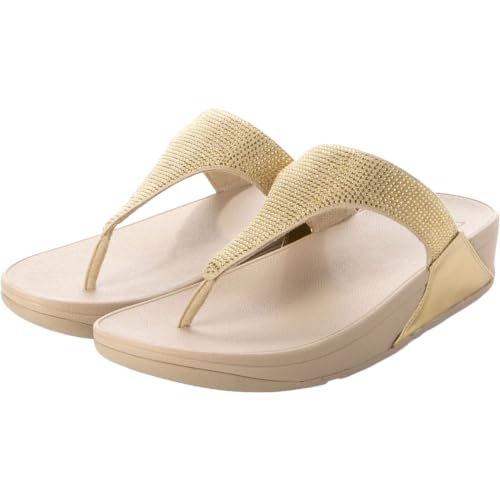 Image of FitFlop Women's Lulu Crystal Embellished Toe-Post Sandals | Casual Sandals