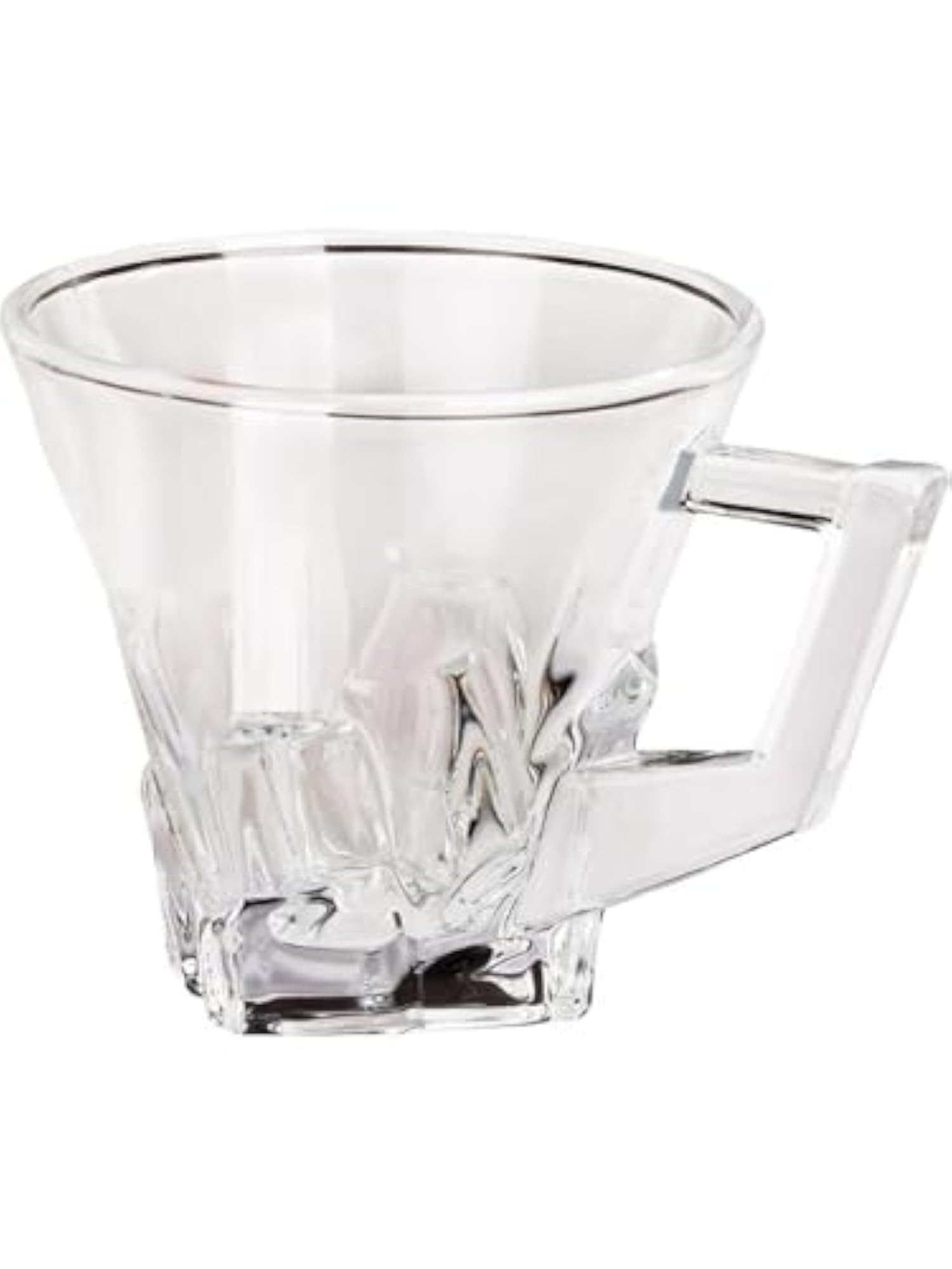 Clear Glass Coffee & Tea Cup Set, 6 Pieces, 100 Ml