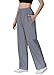 LZLRUN Women Reflective Hip Hop Rave Trousers Wide Leg Pants Retro Straight Leg Pants Streetwear (US, Alpha, X-Large, Regular, Regular, Silver)