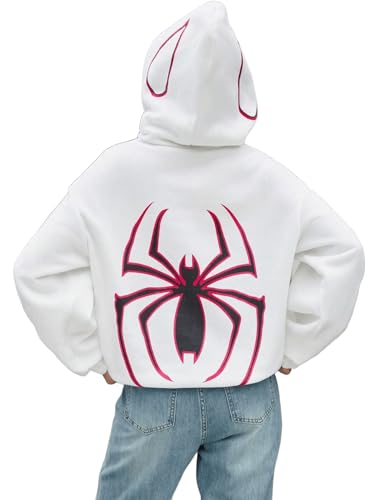Image of SXV 'Spider' Printed Cool Aesthetic Sweatshirt Hoodie