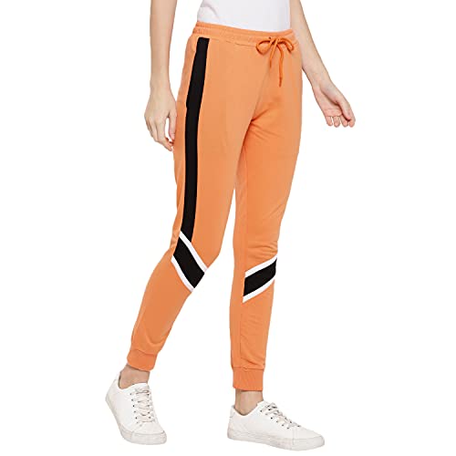 Image of Alan Jones Clothing Women's High Rise Solid Joggers Trackpant
