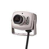 Mini 6LED Wired CMOS CCTV Security Camera with Night, PAL NTSC, High Sensitivity and Definition, 3.6mm Mini Camera with Removable Mount and Lens (NTSC Format (Delivered on Sticky