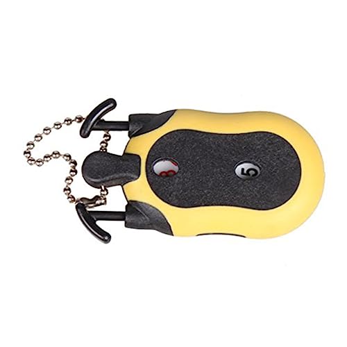 Contador de Puntuación para Golf BESPORTBLE, Accesorio de Plástico, Amarillo y Negro, 7 x 4 x 1.5 cm, con Llavero miniatura 5