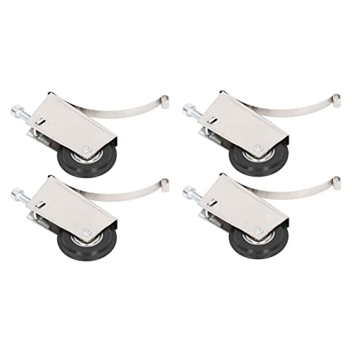 Natudeco 4Pcs Sliding Door Pulley Cam System Stainless Steel Mute Strong Bearing Hardware 40mm Diameter
