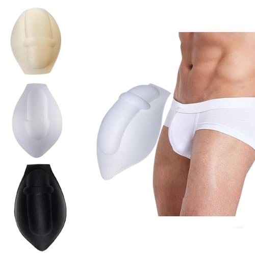 Dobovova Sexy Men Bulge-Enhancing Sponge-Padded Underwear 3D Men Enlarge Front Pad Thongs Underwear Cup Bulge Sponge Pad