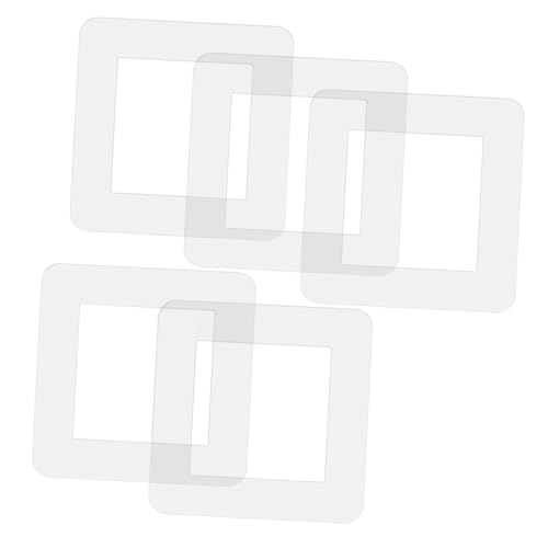 LIFKOME 5pcs Acrylic Light Cover Plate Easy Install Wall Socket Cover Decorative Outlet Wall Protective Acrylic Decor