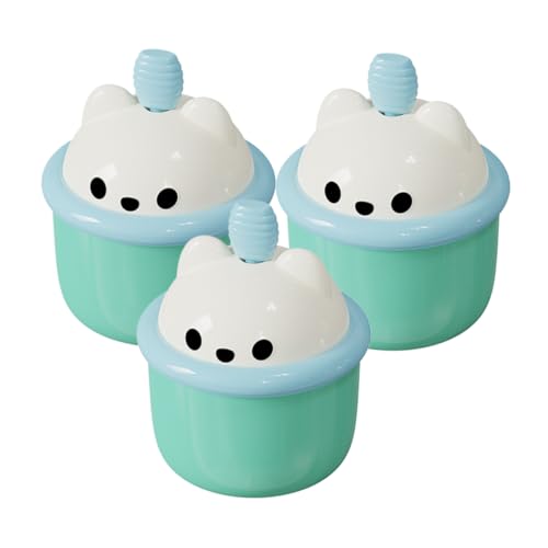 EXQUIMEUBLE 3個洗顔泡立て器 ポータブル フェイスウォッシュ バブルメーカー 軽量 かわいいデザイン 洗顔フォーム用 旅行や自宅に