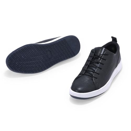 Image of Woodland Men Black Casual Sneakers