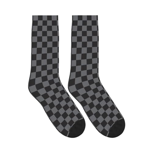 Image of Checkered Socks, Cute Socks for Women for Travel, Running, Daily