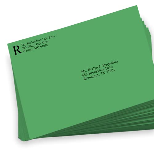 Luxpaper 9 X 12 Booklet Envelopes | Holiday Green | 80Lb. Text | 50 Qty #TOP3