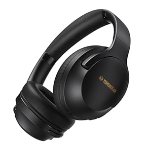 Bluetooth Headphones Over Ear, 80H Playtime Headphones Wireless with Mic, Bluetooth Headphones with 3 EQ Modes, HiFi Stereo Foldable Wireless Headphones for Phone PC Travel Workout (Black)