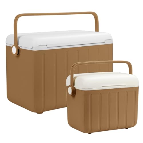 Image of 6Qt 13Qt 19Qt Northroad Camping Coolers,Stylish Macaron Color Durable Hard Cooler,Portable Insulated Ice Chest with 24 /48 Hour Ice Retention,Multi- Size for Camping,Picnic,Beach,Travel