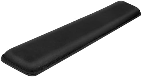 Yolanda Keyboard Wrist Rest/Pad - Cooling Gel - Stitched Edges - Keyboard Accessory,Ergonomic,Black
