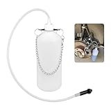 Figpade Brake Bleeder Kit with 23' Brake Bleeder Hose & 1L Brake Bleeder Bottle,Hanging Brake Fluid Bleeder Kit with Steel Chain for Maintenance Brake Systems,One Man Brake Bleeding Kit