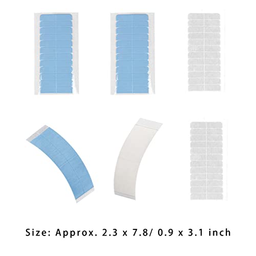 XUSIJAKQ1 2 12X Tabs Fita em Extensões de Cabelo Adesivo Dupla Face Útil Estilo Tipo 1