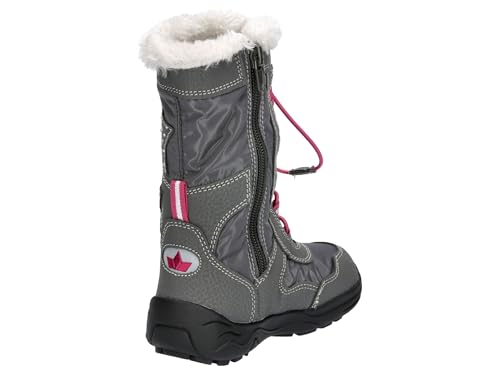 Lico Mädchen CATHRIN Schneestiefel, Grau/ Pink, 25 EU – Ansicht 4
