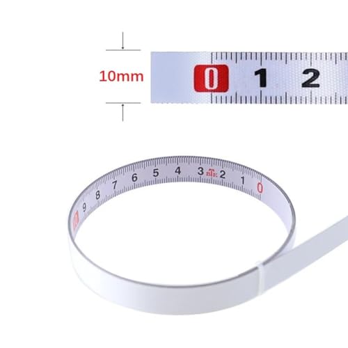 Regla métrica adhesiva 2M acero inoxidable miniatura 3