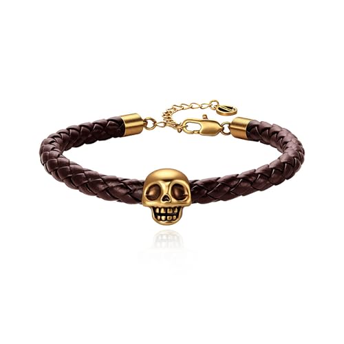 Cicy Bell ���f�B�[�X �n���E�B�� �҂ݍ��݃u���X���b�g 18K�S�[���h���b�L �S�V�b�N �X�J�� �X�^�[�����O�V���o�[ PU���U�[ �J�t�o���O�� 6.3�C���` 2�C���`�̃G�N�X�e���_�[�t��, 6.3 inches, 18K�S�[���h���b�L�^�J�A�X�^�[