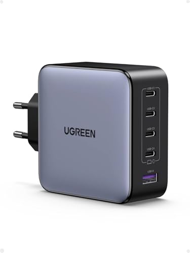 Ya en manzanajugosa.com: UGREEN Nexode Cargador de 5 Puertos 100W, Adaptador de Corriente GaNInfinity de Carga Rápida USB C Compatible con iPhone 17 Pro MAX Air/16-12 Series, Galaxy S25, Pixel, iPad, MacBook M3 M2 M1