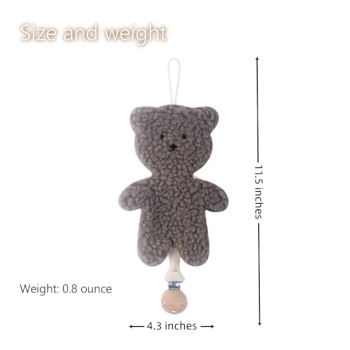 Image of Baby Cartoon Pacifier Clip Holder,Light and Soft Dummy Holder Binky Holder Handmade 2 Pack