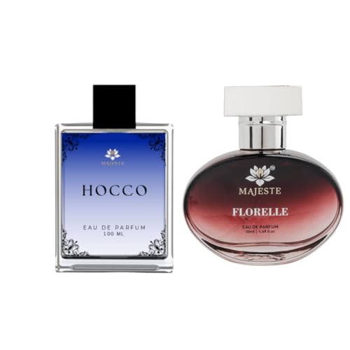 Image of Hocco & Florelle Luxury Perfume Combo | Long-Lasting Eau De Perfume for Men & Women | Hocco 100ml + Florelle 50ml