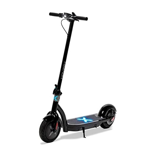 SWAGTRON EB7 Elite Plus Folding Electric Bike - Electric bike Hover-1 Alpha Electric Kick Scooter Foldable and Portable with 10 inch Air-Filled Tires- Long Range Commuter Scooter 450W Motor, Black, One Size