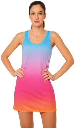 Vestido Fitness Adulto Ginastica Beach Tennis Proteção Solar UV50...