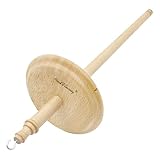 HAND U JOURNEY Premium Beech Wood Top Whorl Drop Spindle for Hand Spinning – 11