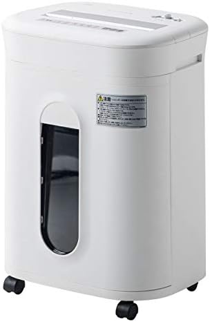 （17:00時点） サンワダイレクト シュレッダー 業務用 60分連続使用 静音 A4/17枚 ホッチキス対応 大容量22.7L クロスカット CD/DVD/カード 対応 コンパクト ホワイト 400-PSD050