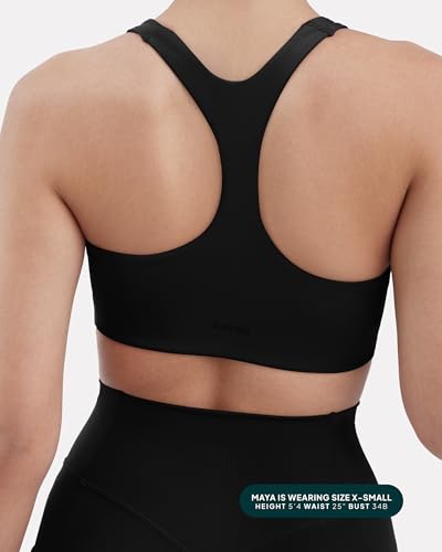 PAVOI ACTIVE Racerback Supportive Sports Bras for Women - High Support Scoop Neck Gym Workout Bra Removable Pads - HiPerform2