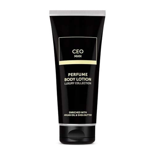Intens.e CEO Man Body Perfume Lotion for Nourishing, Hydrating, Soft, Supple & Healthy Skin with Argan Oil & Shea Butter 200 Ml
