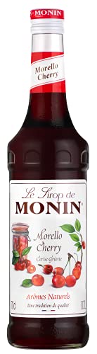 MONIN Premium Morello Cherry Syrup 700ml for Coffees, Hot Chocolates and Cocktails. Vegan-Friendly, Allergen-Free, 100% Natural Flavours and Colourings