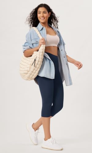 Bolso Tote acolchado para mujer cruzado y ligero miniatura 2