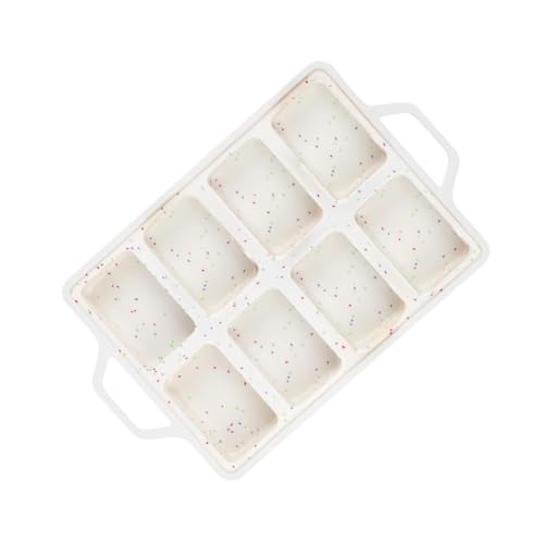 REDYY Silicone Miniature Loaf Pans Nonstick 8 Cavity Bread Baking Mold Small CuPieceake Mould Dishwasher Safe Dessert Bakeware