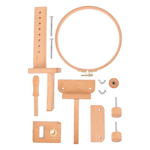 Support de Broderie Bois de Hêtre SWOOMEY Réglable pour Point de Croix et DIY