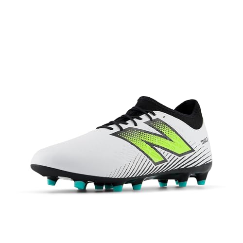 New Balance Unisex Tekela Magique FG V4+ Soccer Shoe, White, 4.5 Wide US Men