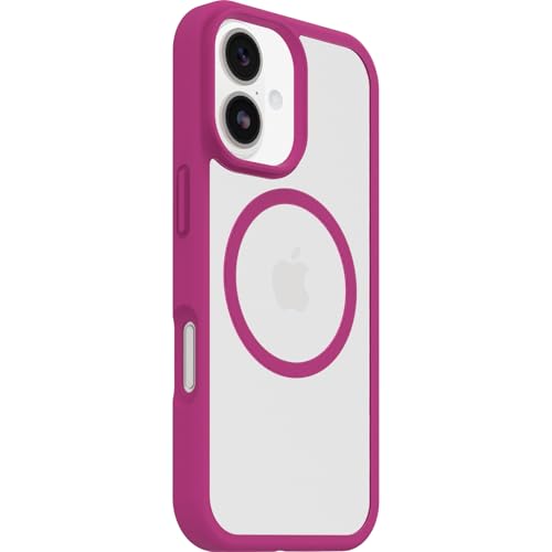 Image of OtterBox React MagSafe Case for iPhone 17, Clear /Pink | Shockproof, Drop-Proof, Ultra-Slim Protective Thin Case, Tested to Military Standard