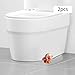 MagiDeal 2 Pieces Cute Toilet Bolt Caps, Decorative, Easy Installation Cute Bathroom Decor for Bottom of Toilet Bathroom Decor, Red