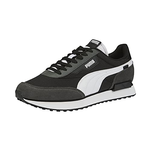 Puma Men's Future Rider Play On Sneaker, Black-Dark Shadow, 10.5