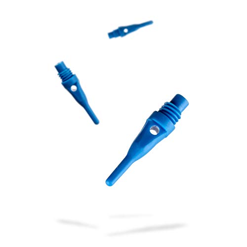 Viper Dart Accessory: Tufflex S.S. (Super Short) 2BA Thread Soft Tip Dart Points, Blue, 100 Pack - Thumbnail 4