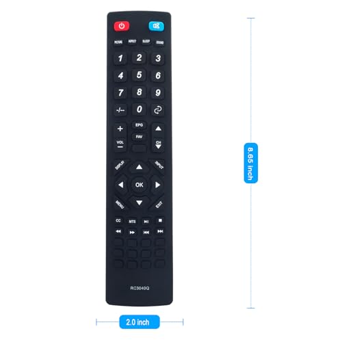 Télécommande RC3040Q Quasar SQ5501U 2Q4201U LED UHD - 4