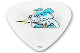 JIM DUNLOP Púas Frank Kozik, Saco de 36, Anger Management Issues, Blanco, 0,73mm